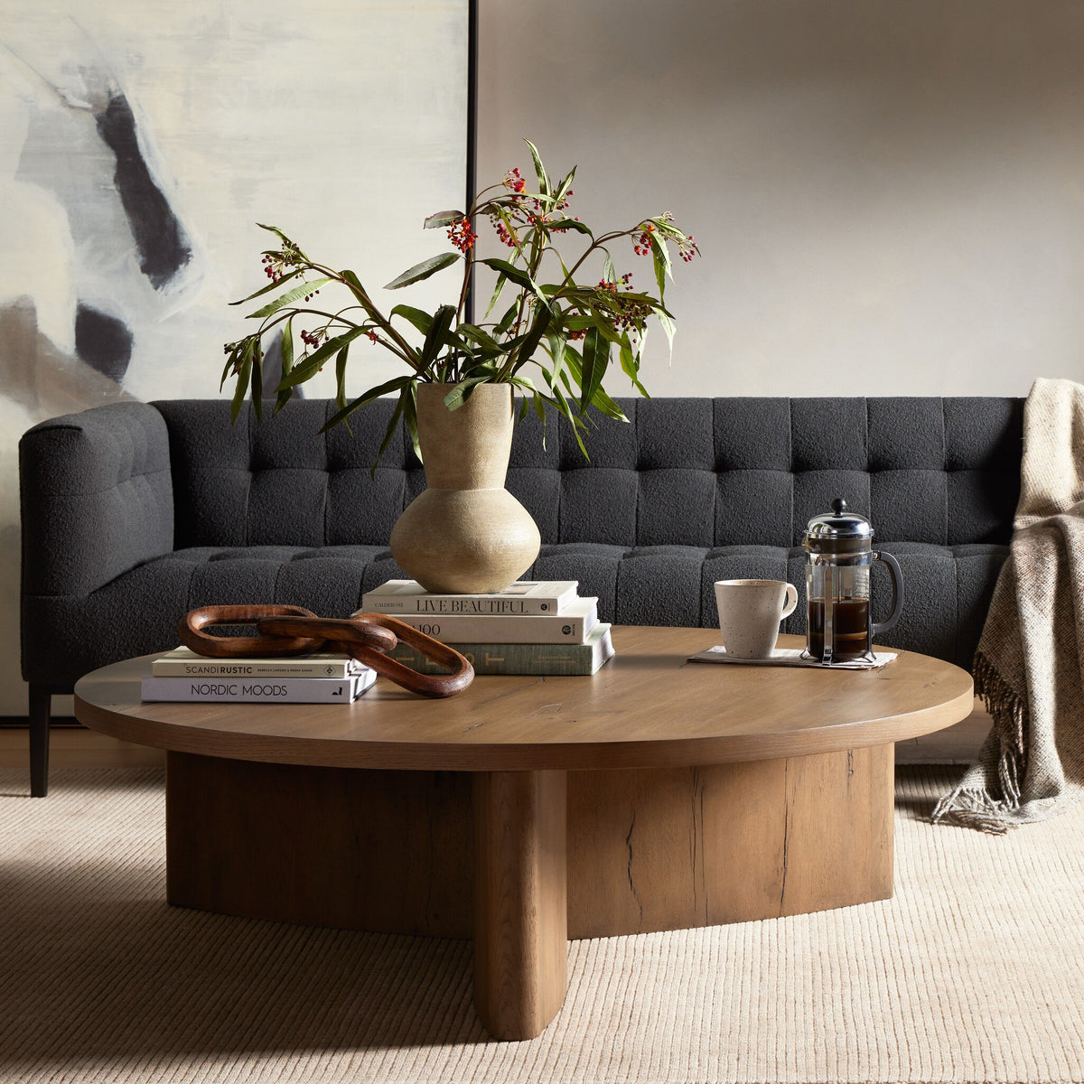 Toli Coffee Table-Wood