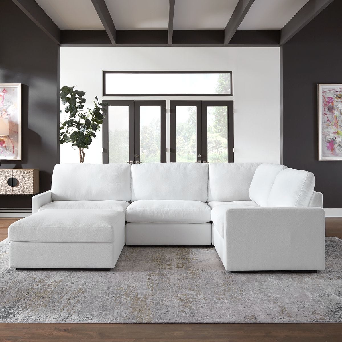 Refuge Sofa, Ottoman, Arctic White
