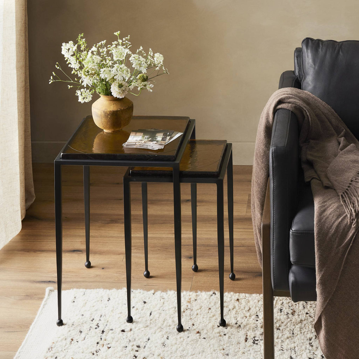 Dalston Cast Glass Nesting Tables