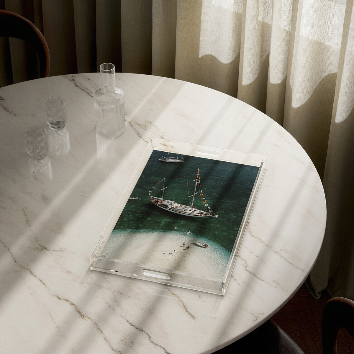 Charter Ketch Tray By Slim Aarons