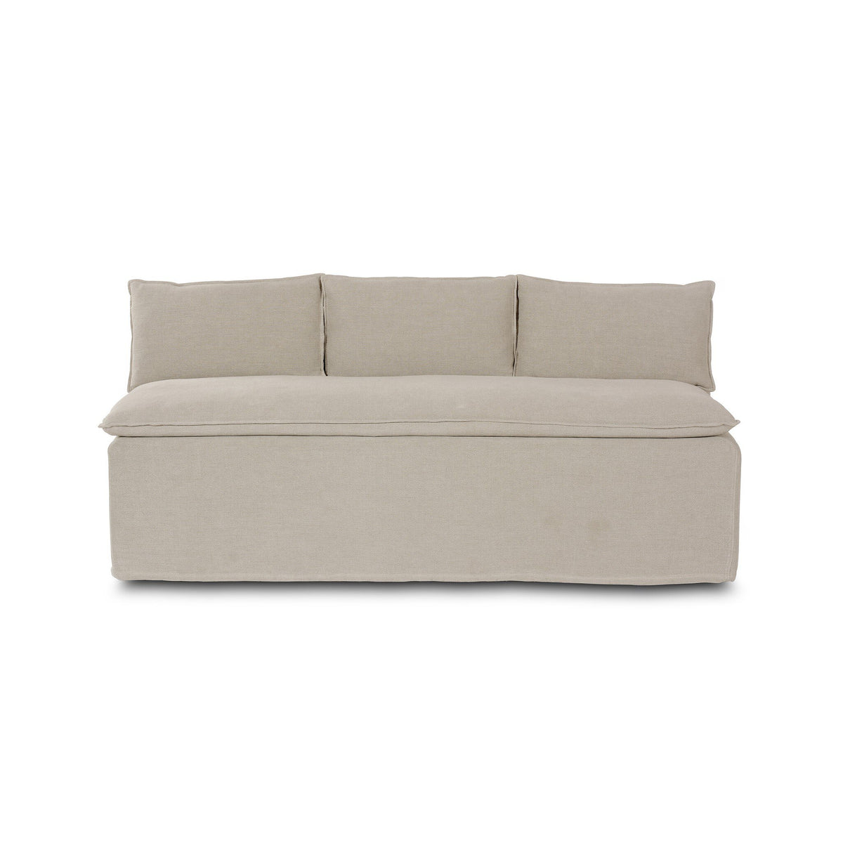 Andre Slipcover Dining Bench 75"