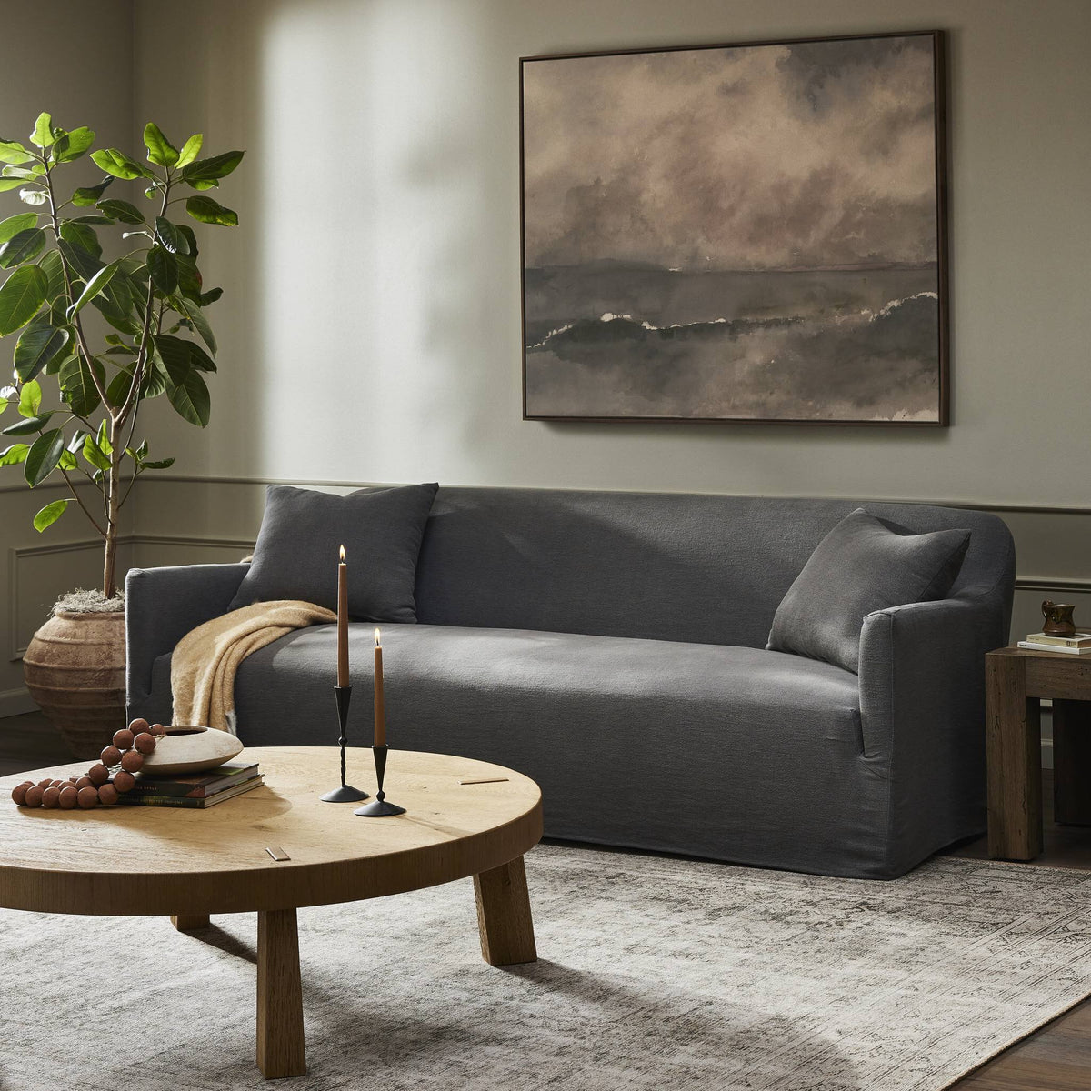 Lowell Slipcover Sofa-96"