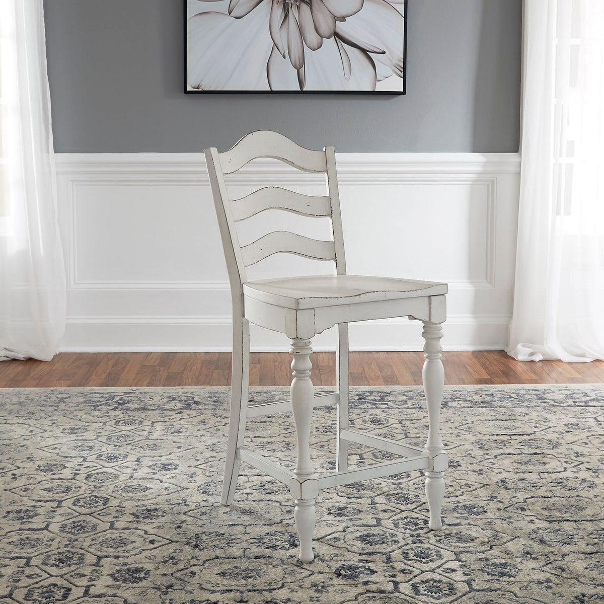 244-B200024 - Ladder Back Counter Chair (RTA) - Liberty Furniture