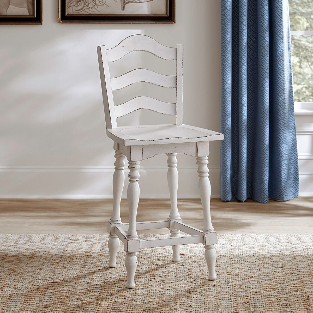 244-B200324 - Ladderback Swivel Counter Height Chair - Liberty Furniture