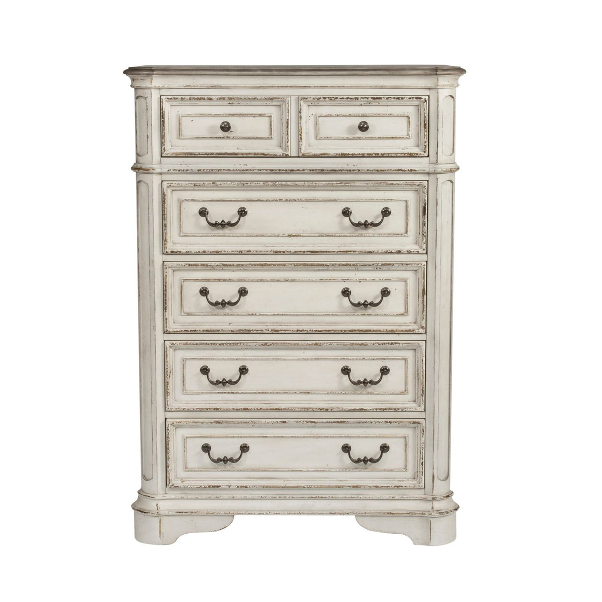 244-BR-QUBDMCN - Queen Uph Bed, Dresser & Mirror, Chest, Night Stand - Liberty Furniture