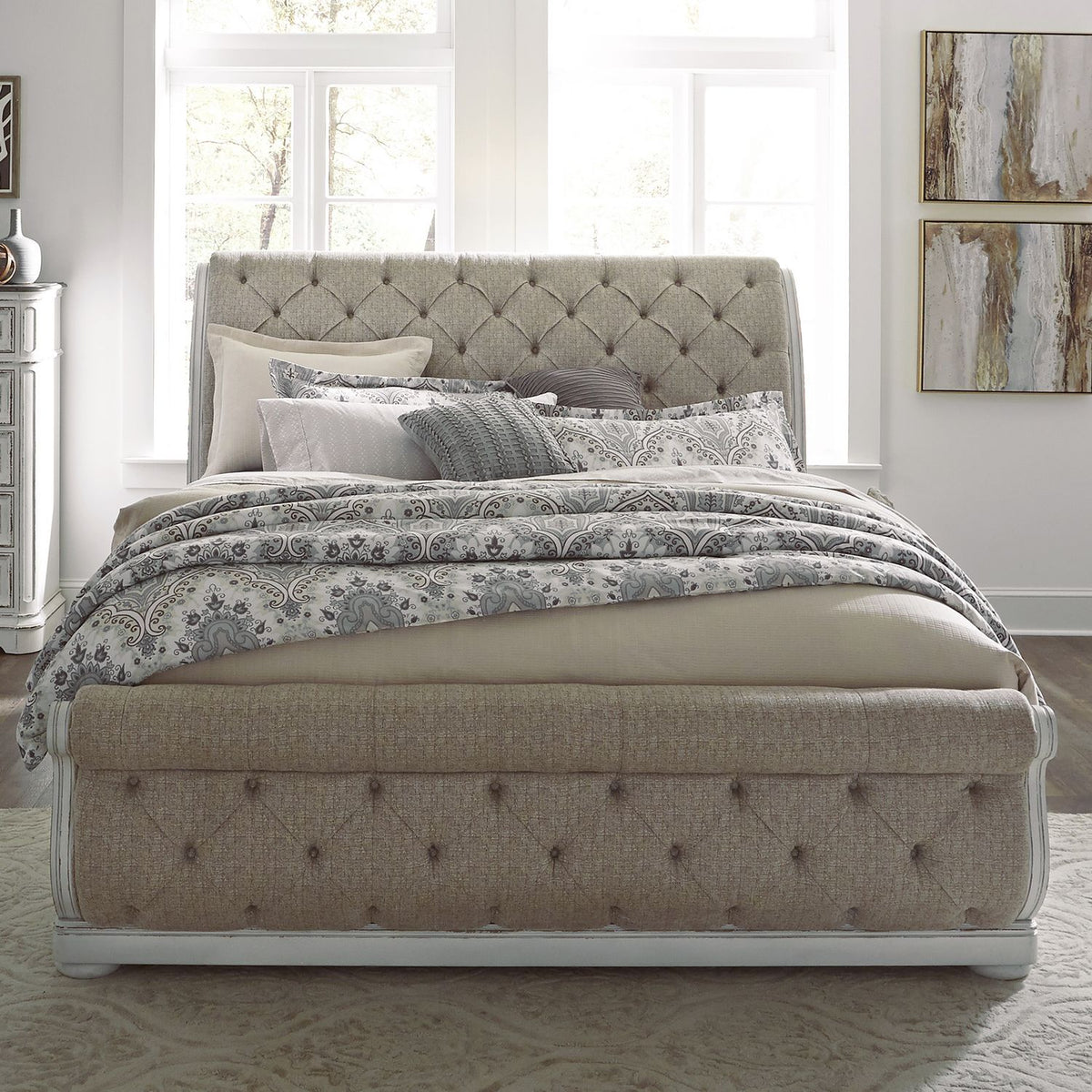 244-BR-QUSL - Queen Uph Sleigh Bed - Liberty Furniture