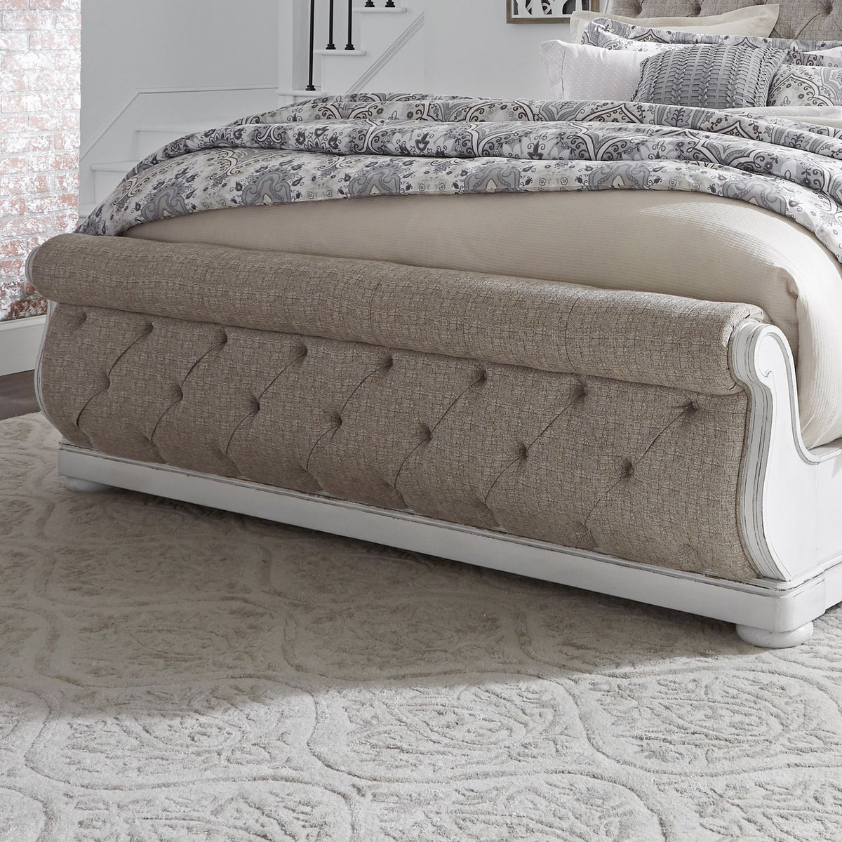 244-BR22FU - King Uph Sleigh Footboard - Liberty Furniture