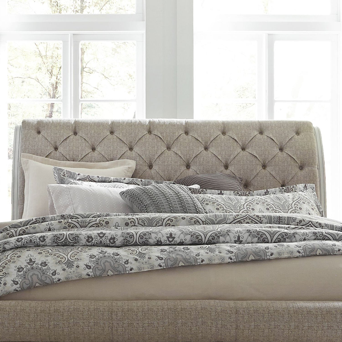 244-BR22HU - King Uph Sleigh Headboard - Liberty Furniture