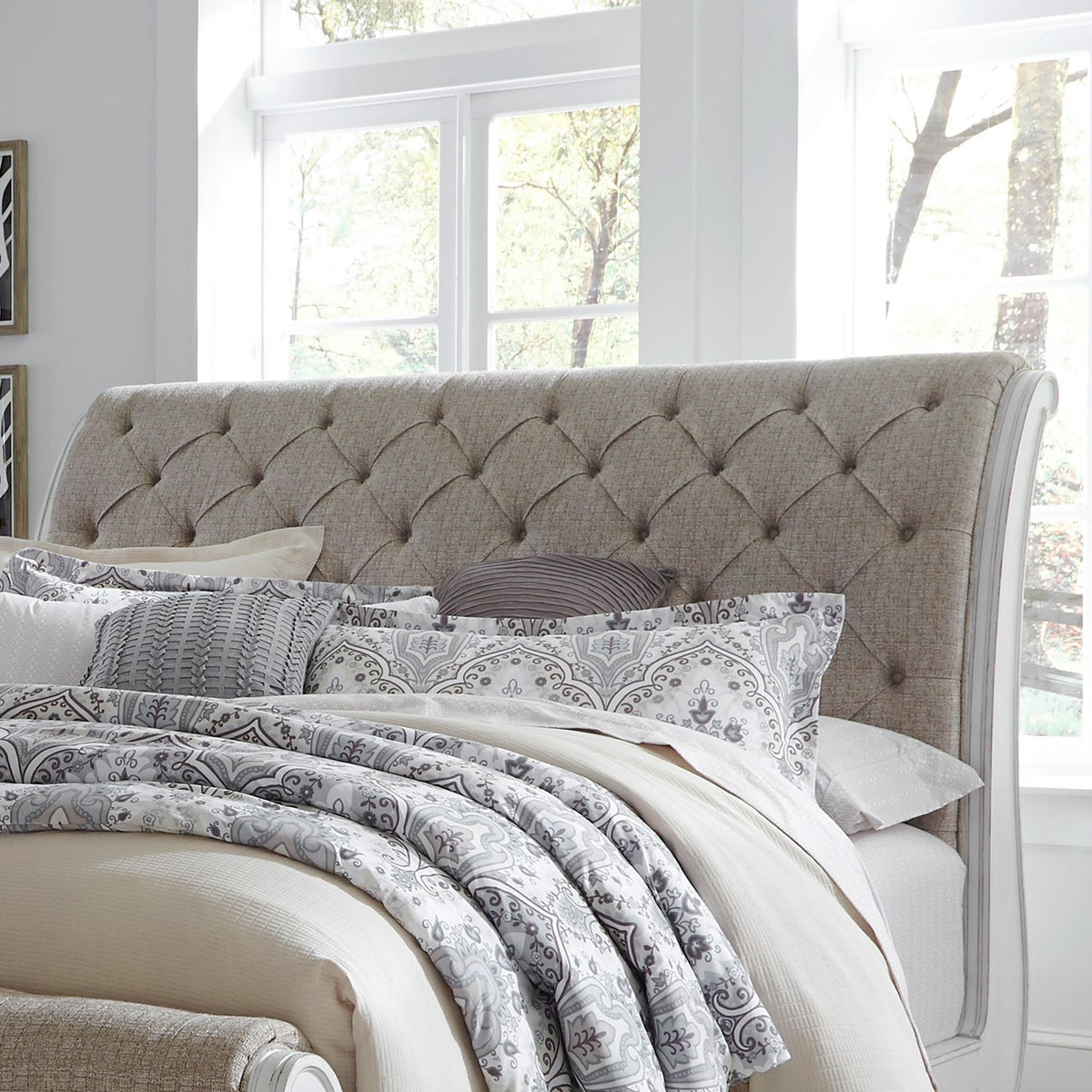 244-BR22HU - King Uph Sleigh Headboard - Liberty Furniture