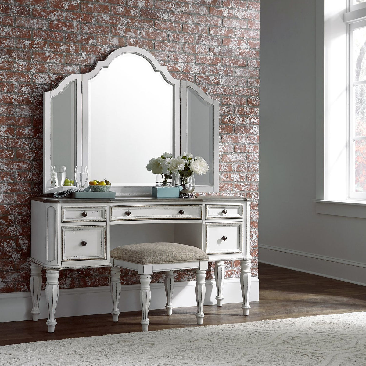244-BR99 - Vanity Stool - Liberty Furniture