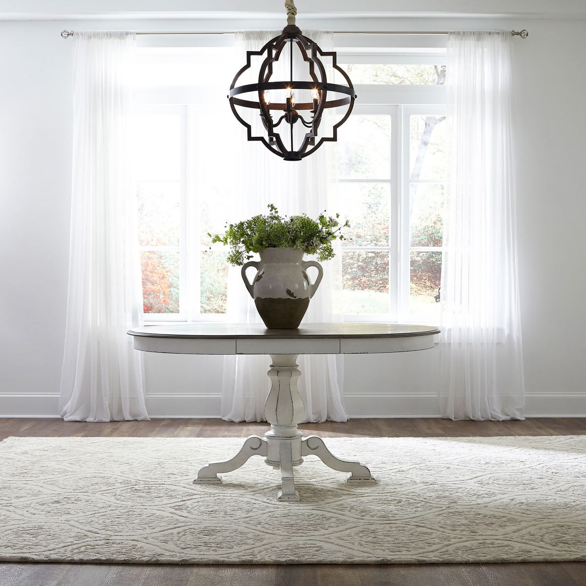244-DR-5PDS - 5 Piece Pedestal Table Set - Liberty Furniture