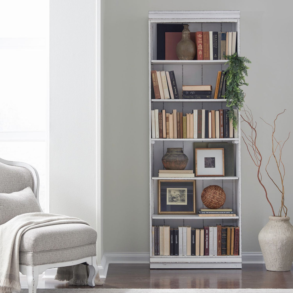 244-HO3084 - 84 Inch Bookcase (RTA) - Liberty Furniture