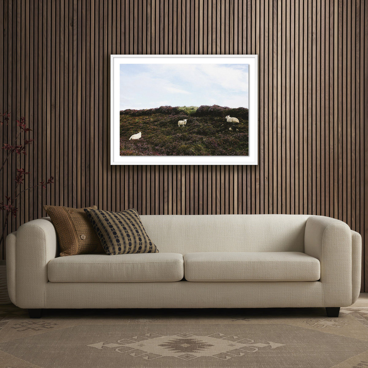 Sheep In Heather By Wesley And Emma Teague
