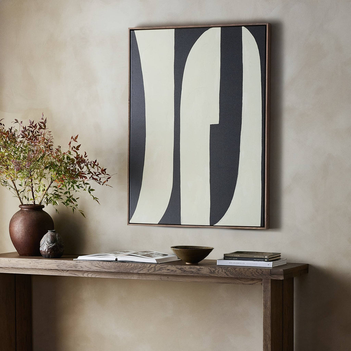 a painting on a wall