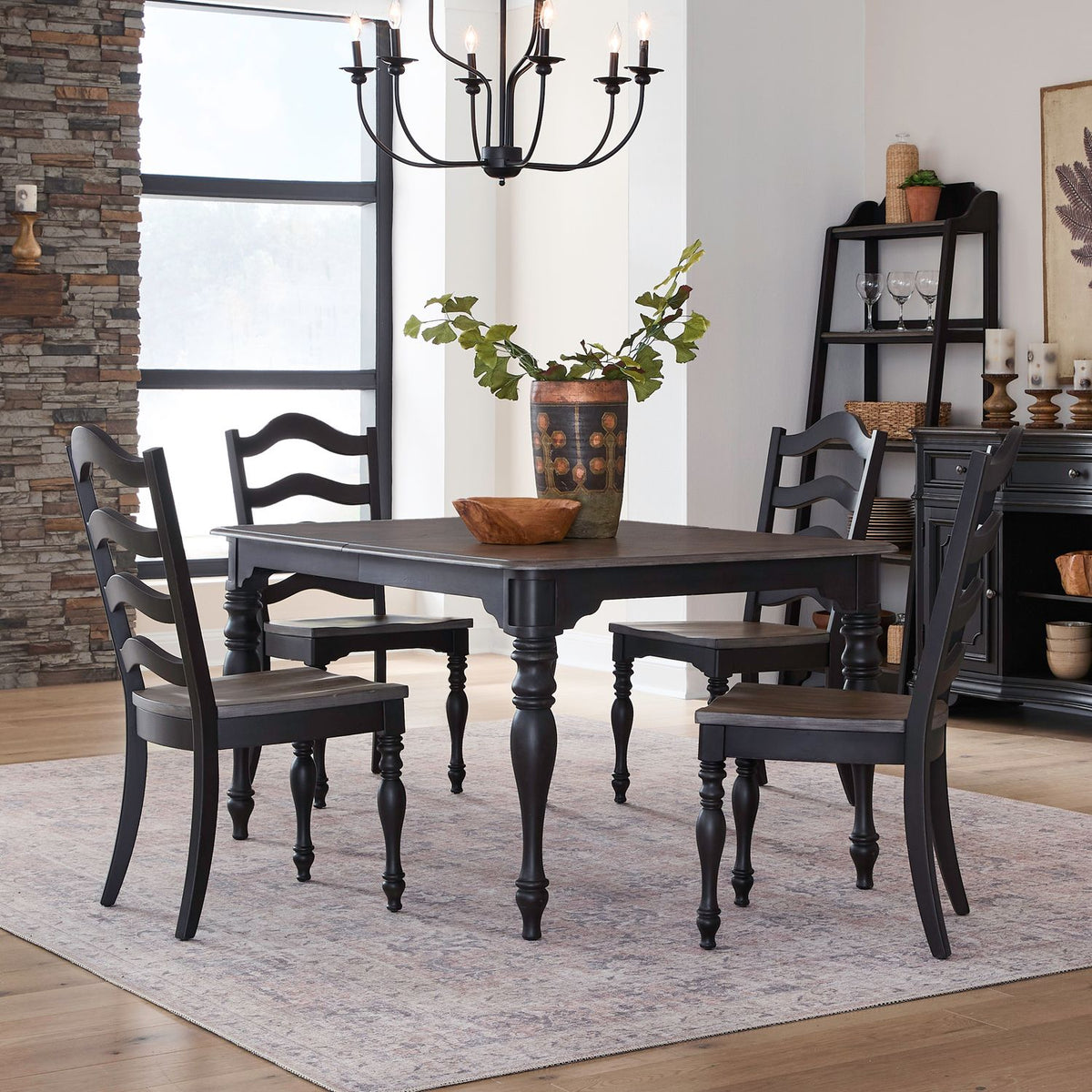 244B-CD-5LTS - 5 Piece Leg Table Set - Liberty Furniture