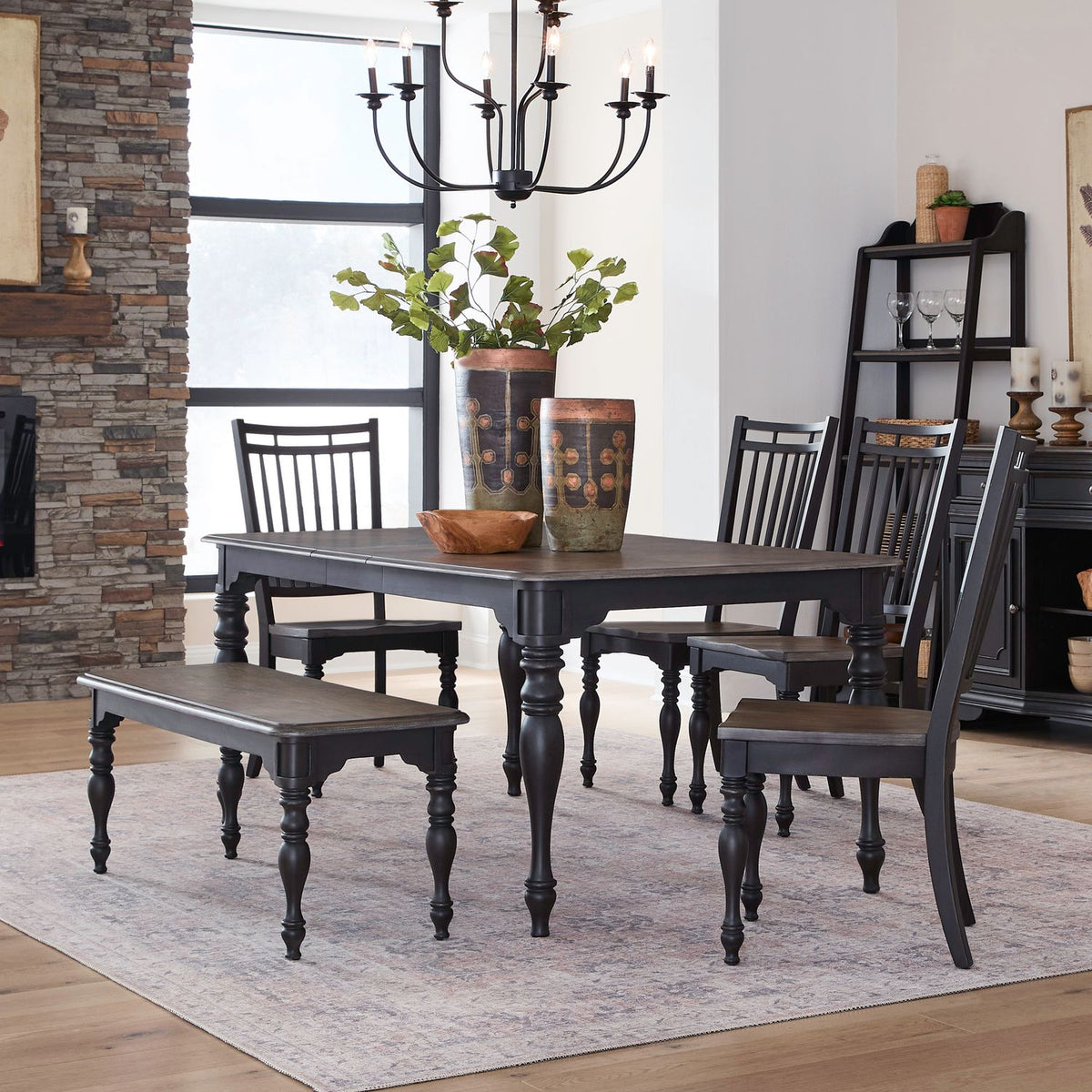 244B-CD-O6LTS - Opt 6 Piece Leg Table Set - Liberty Furniture