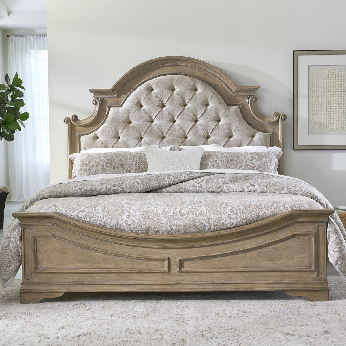 244N-BR-QUB - Queen Uph Bed - Liberty Furniture