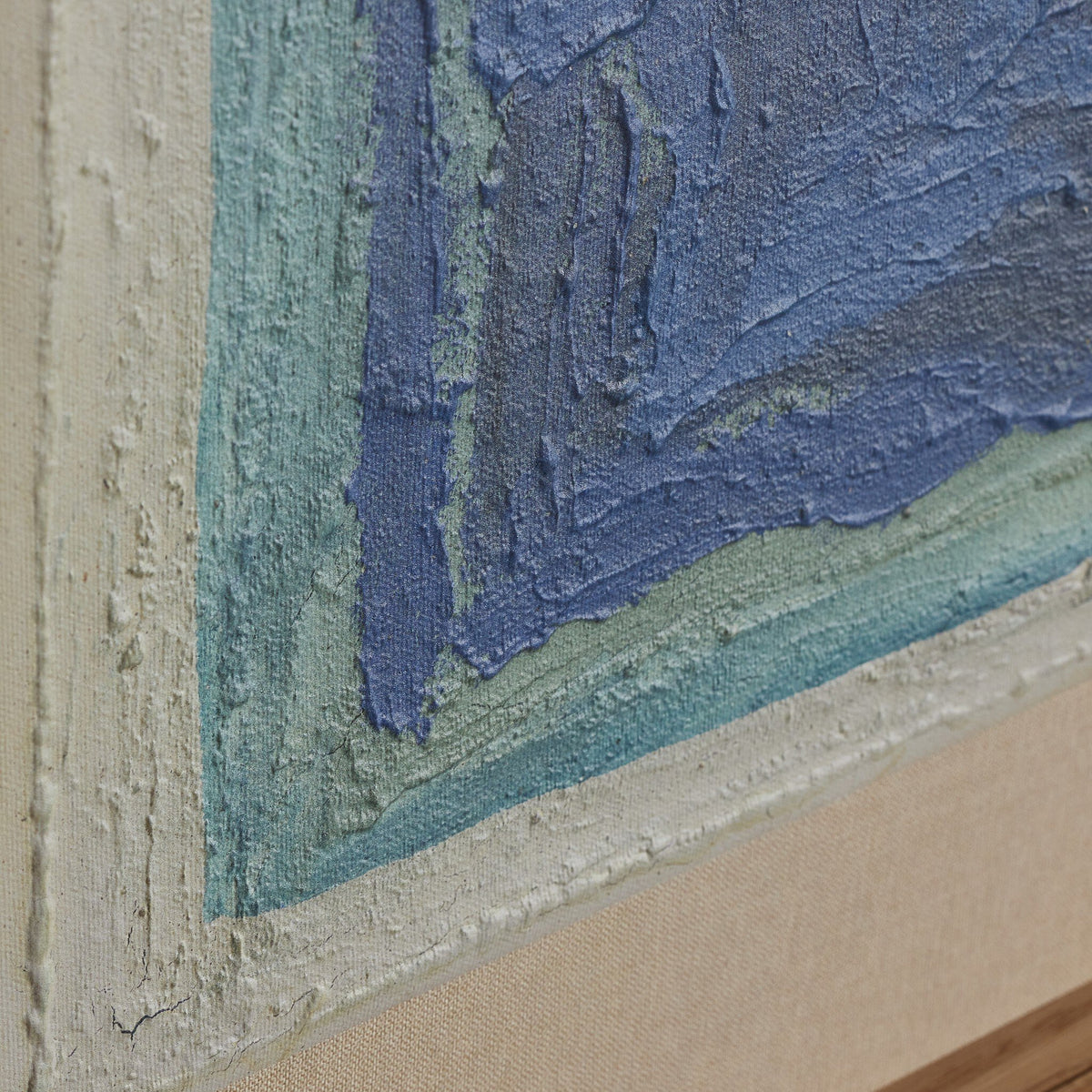 a close up of a painting