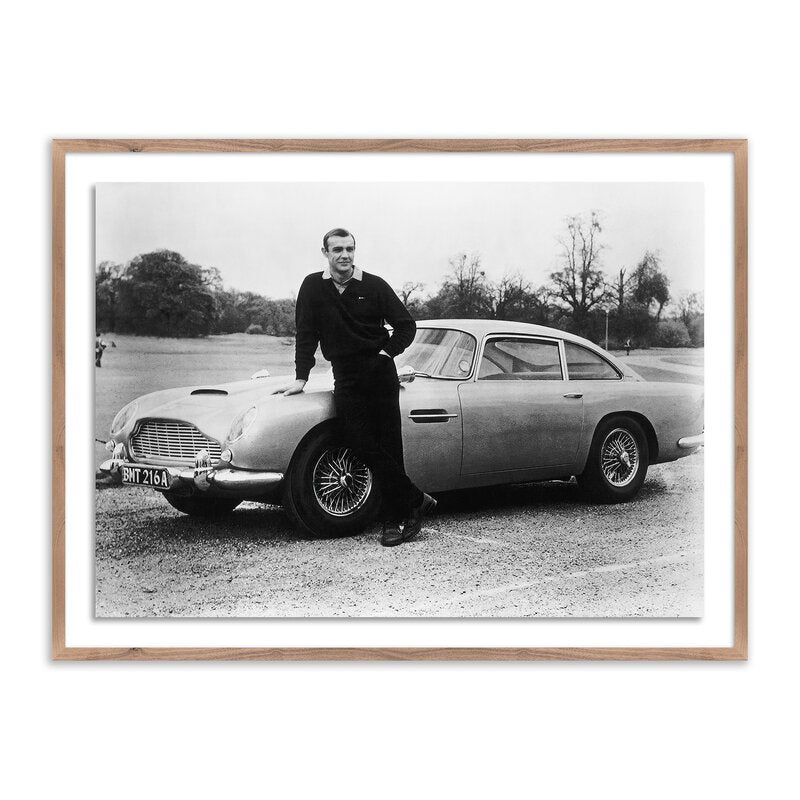 Sean Connery With 00'S Aston Martin By Getty Images
