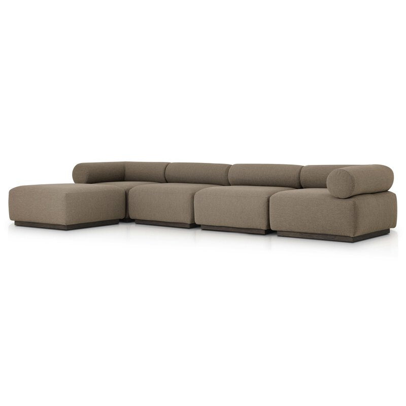 Lenox Outdoor 4pc Sectional W/Ottoman