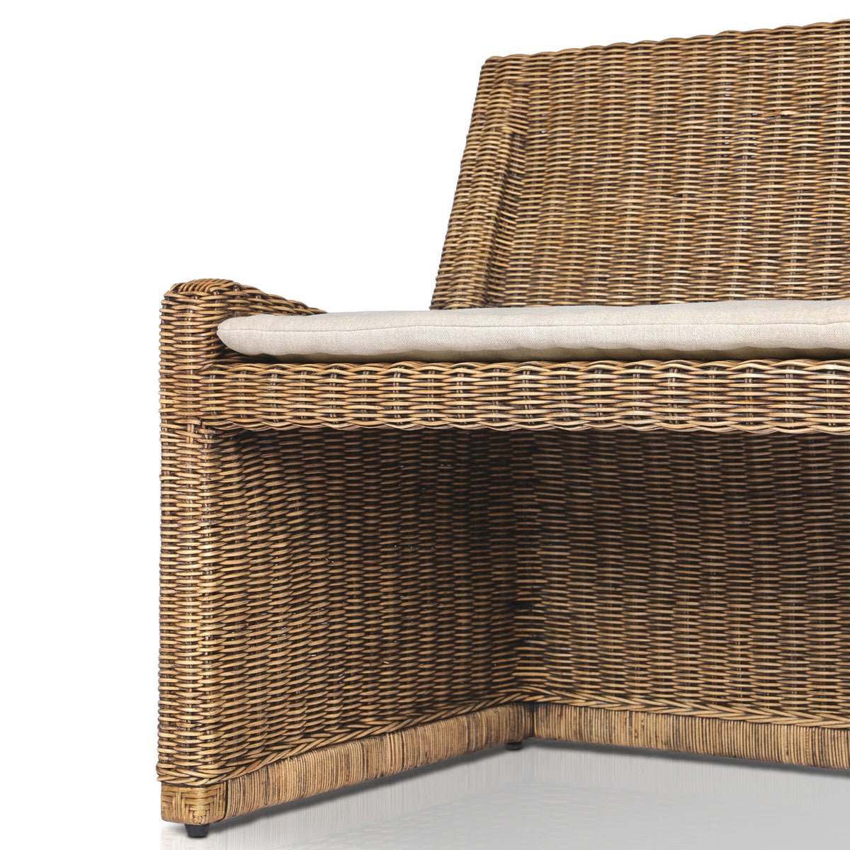 Senna Laf Woven Dining Bench 49"