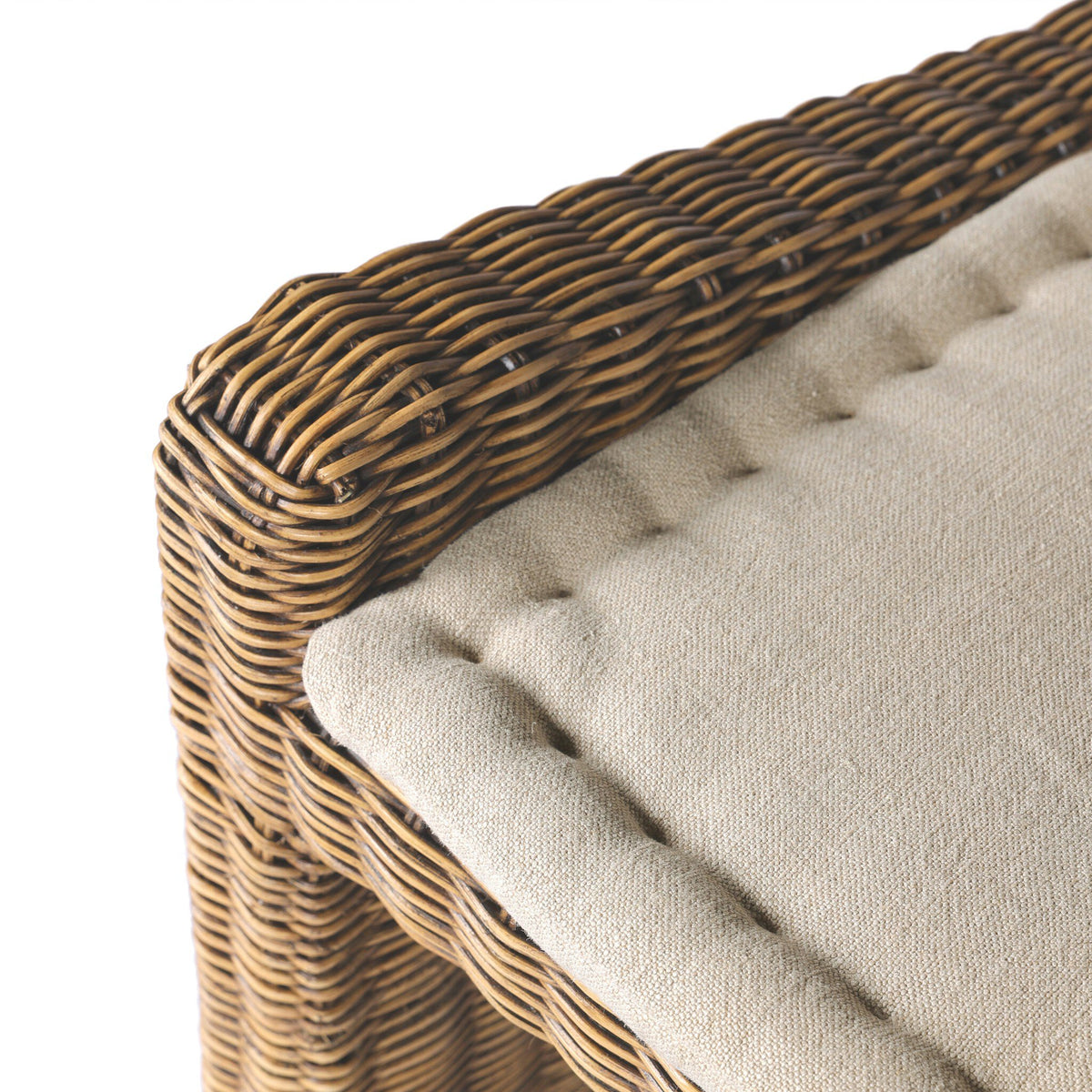 Senna Laf Woven Dining Bench 49"
