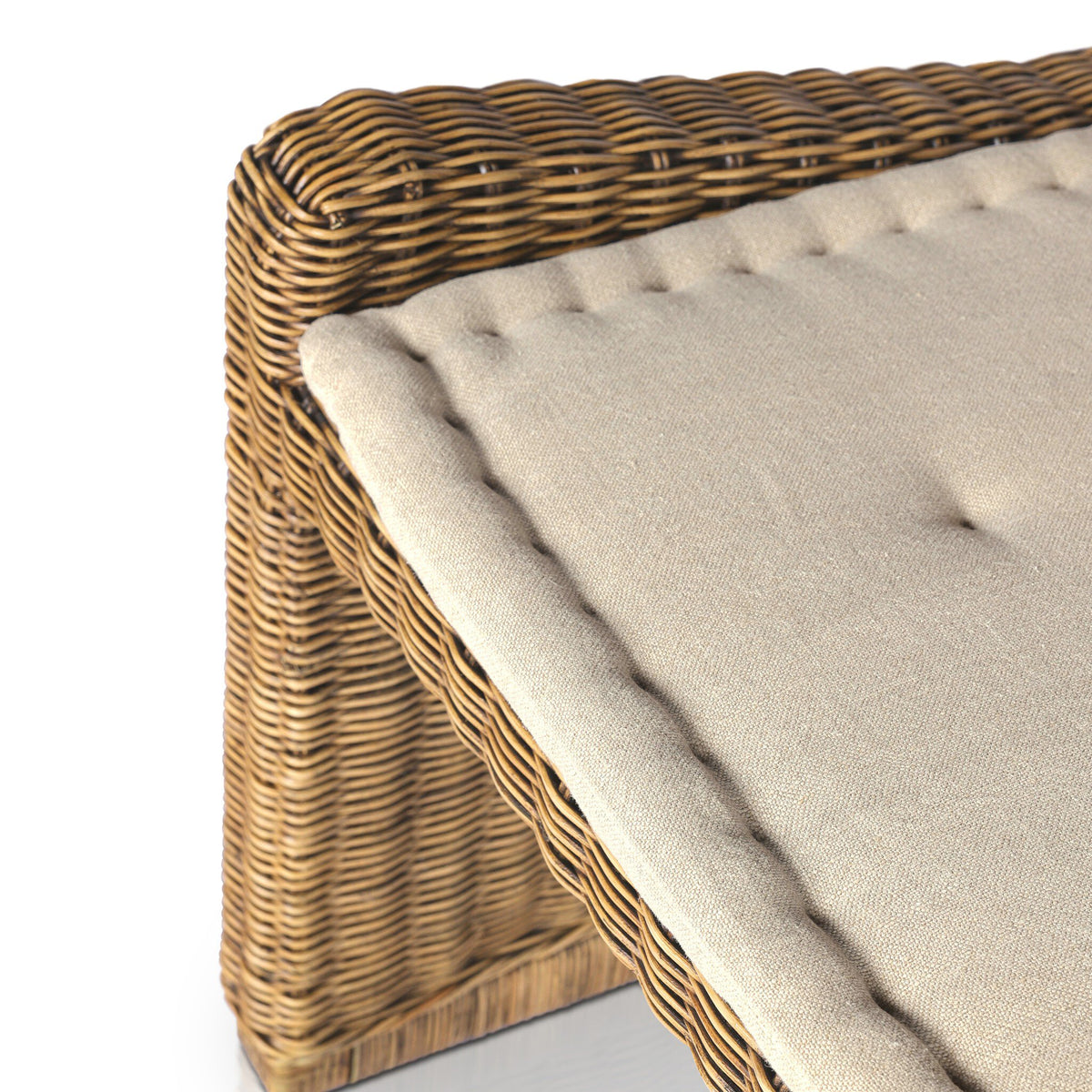 Senna Laf Woven Dining Bench 72"