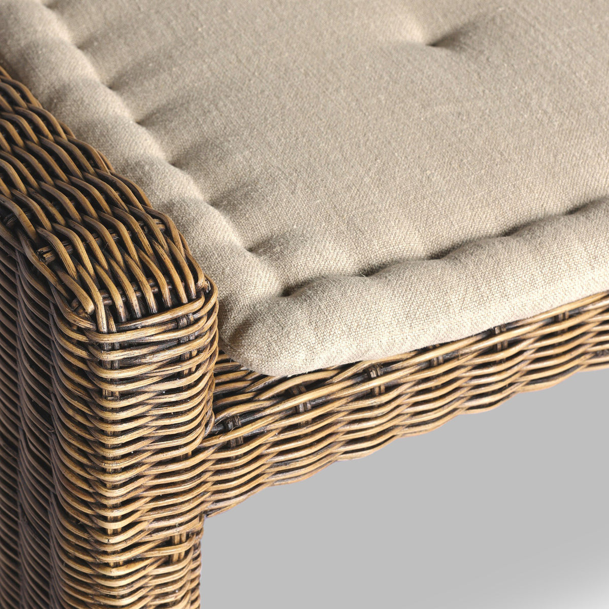 Senna Laf Woven Dining Bench 72"
