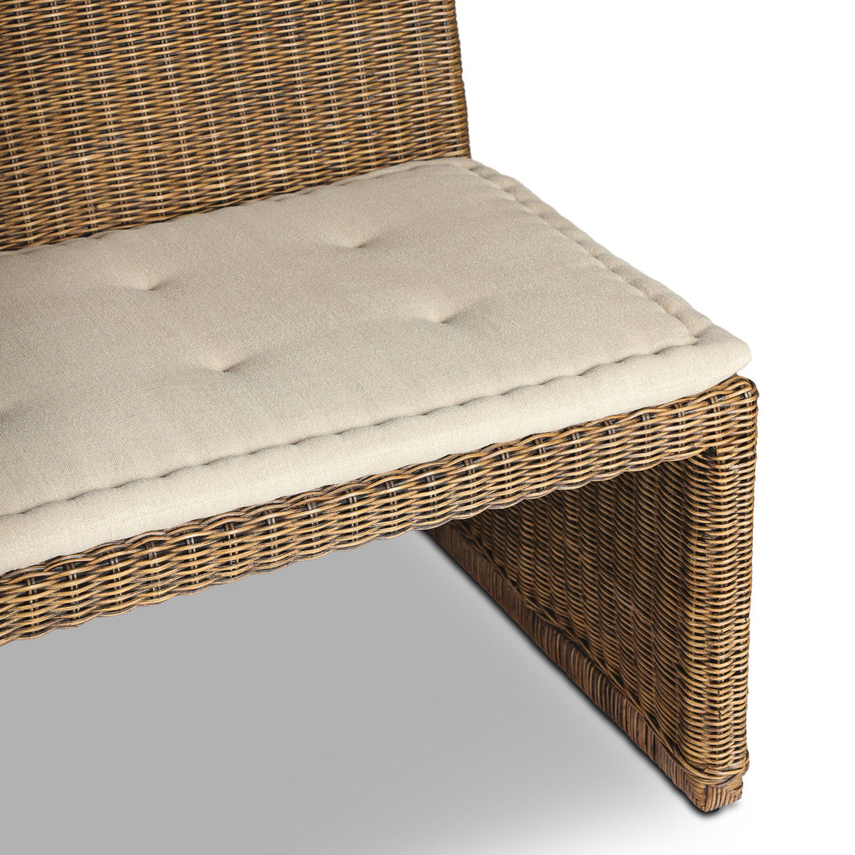 Senna Laf Woven Dining Bench 72"