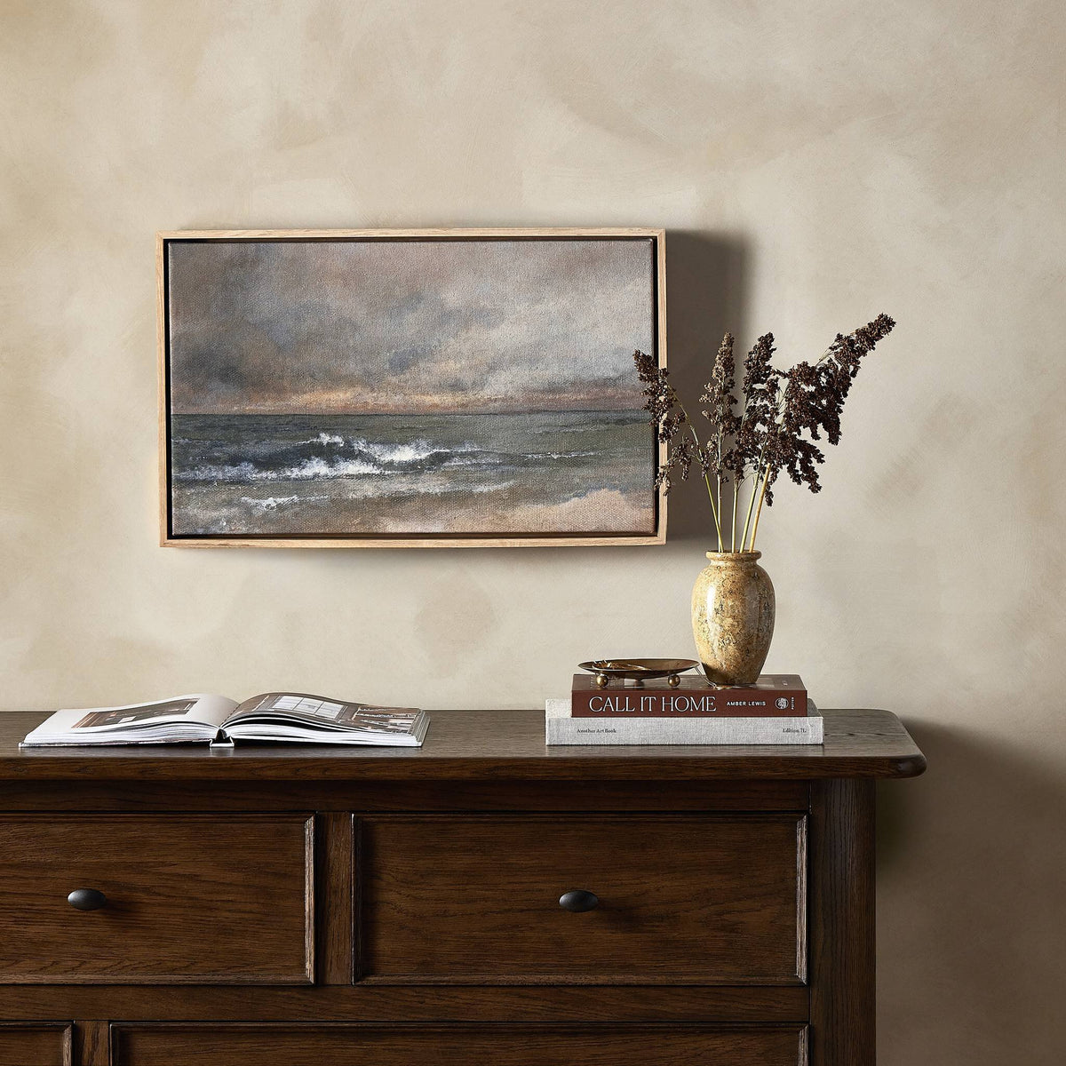 a painting on a wall