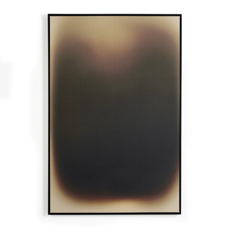 a framed picture on a white background