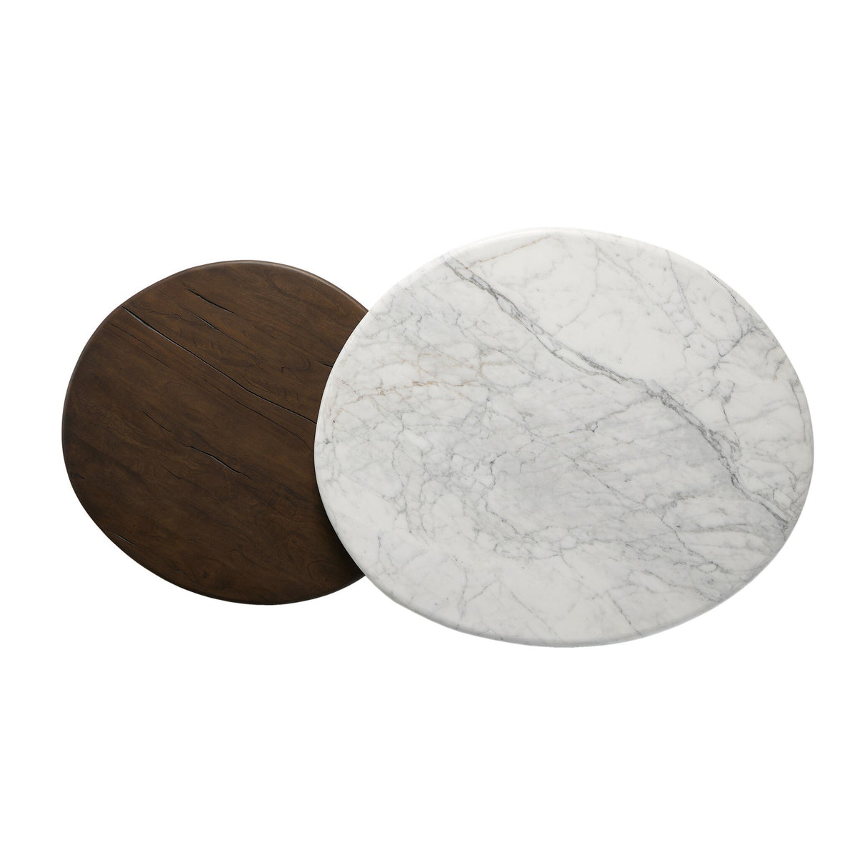Stuart Marble Large & Wood Small Coffee Table