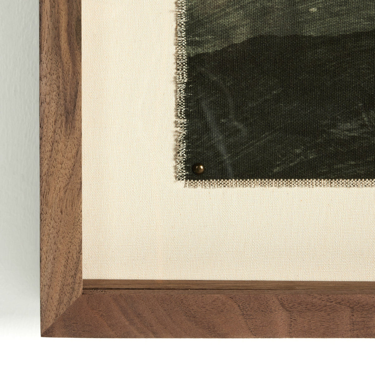 a close up of a framed picture