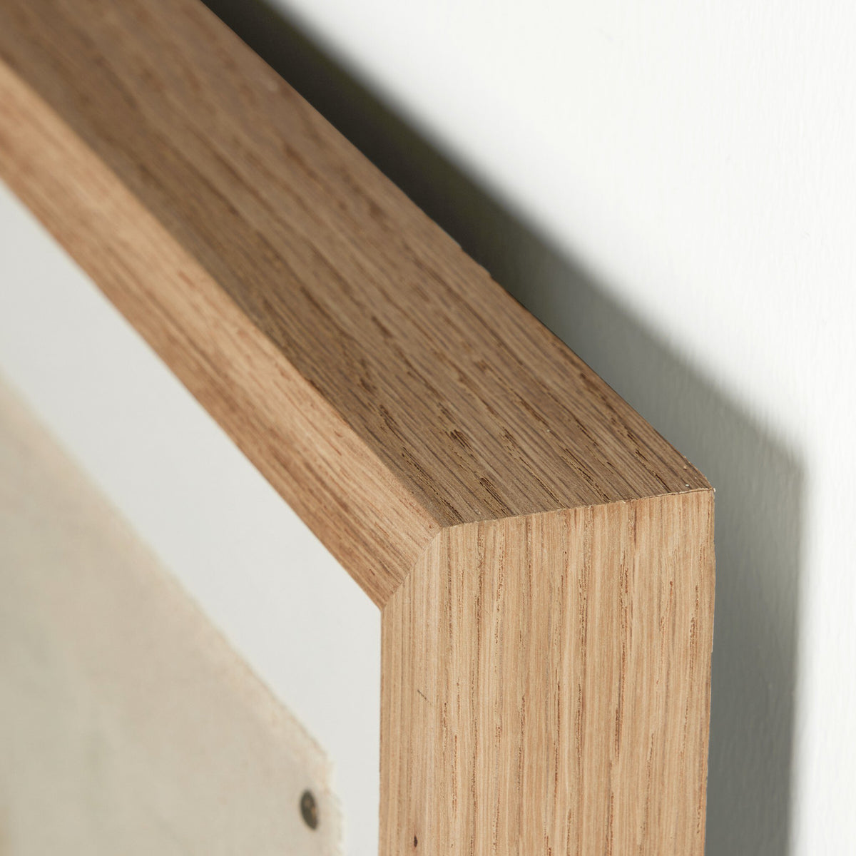 a close up of a wood frame