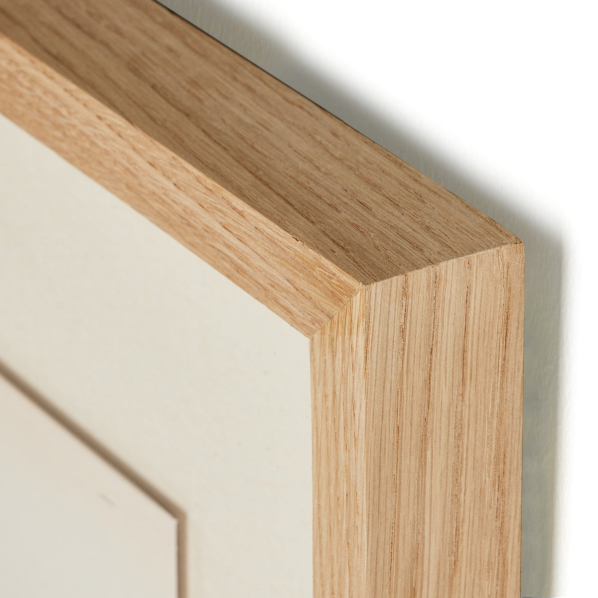 a close up of a wood frame