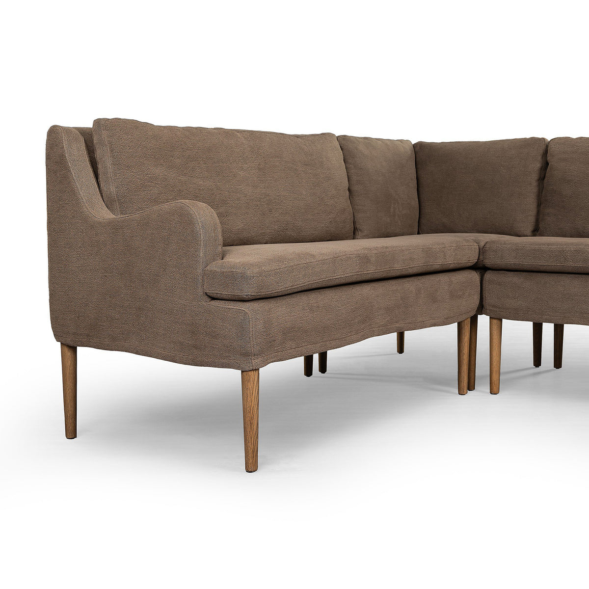 Aurelia Dining Banquette L Shape 99"-Left - Four Hands (247592-001)
