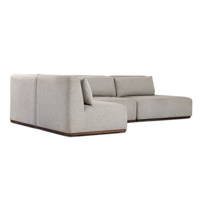 Adler Outdoor 4pc Sectional-Raf Bumper Chaise
