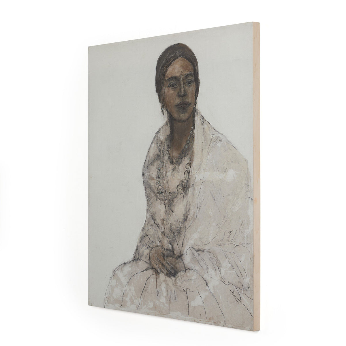 a painting of a woman