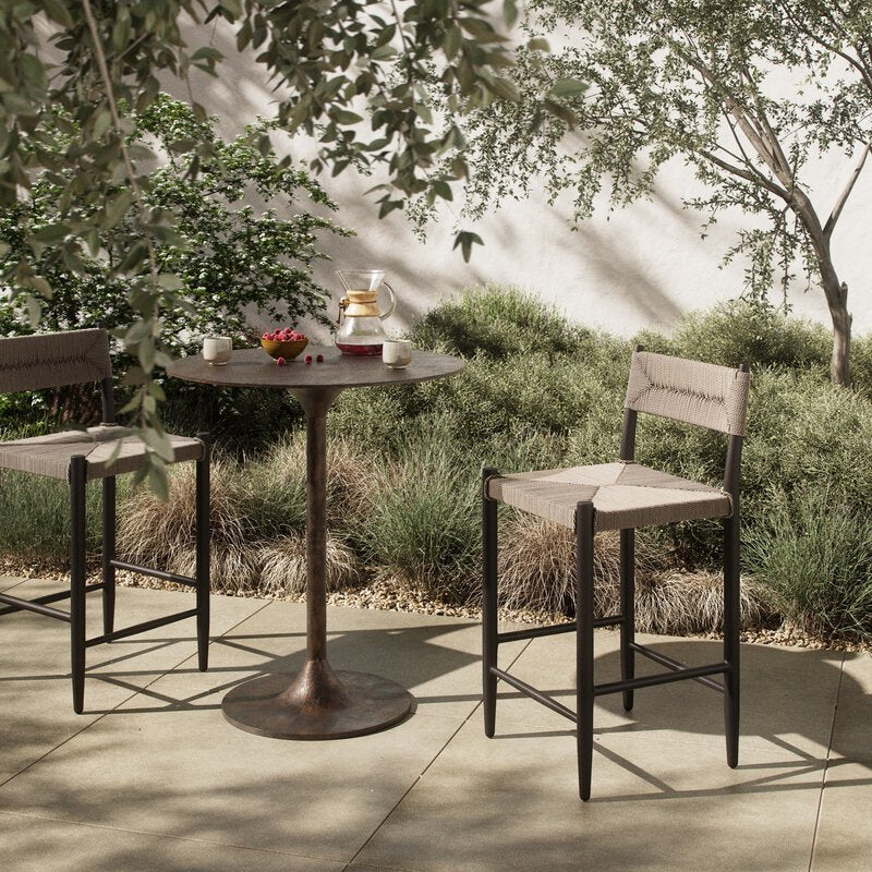 Lomas Outdoor Metal Stool