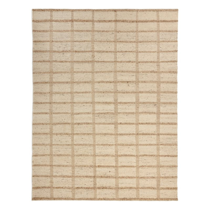 a rug with a grid pattern