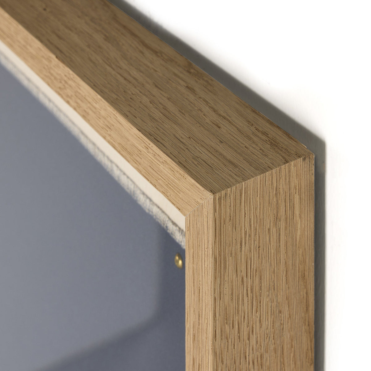 a close up of a wood frame