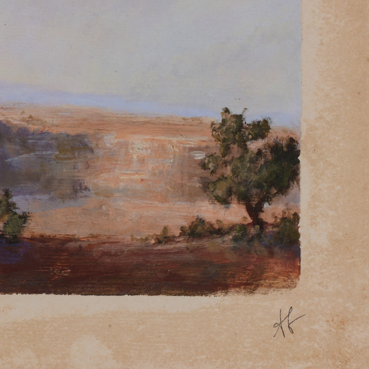 a painting of a landscape