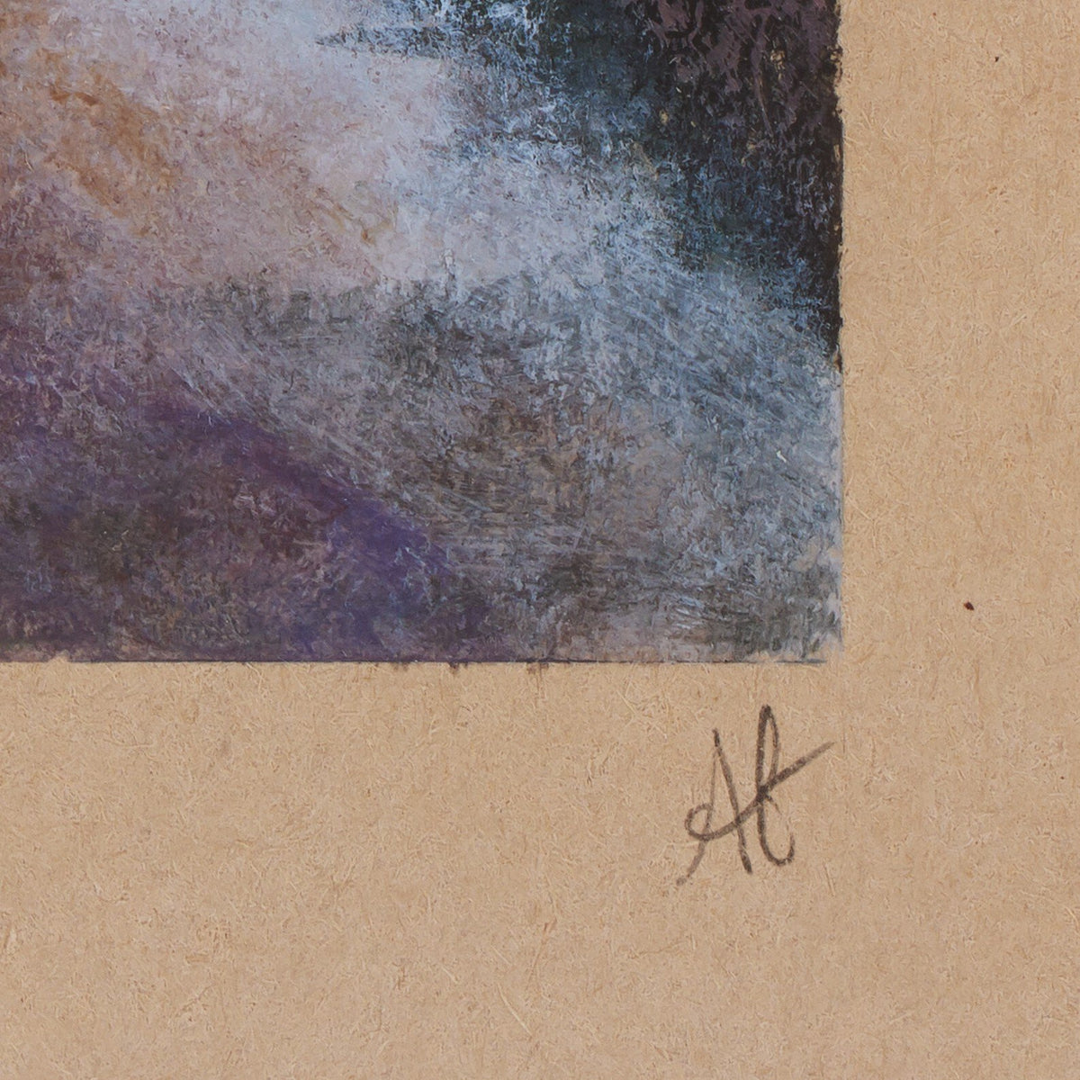 a close up of a painting