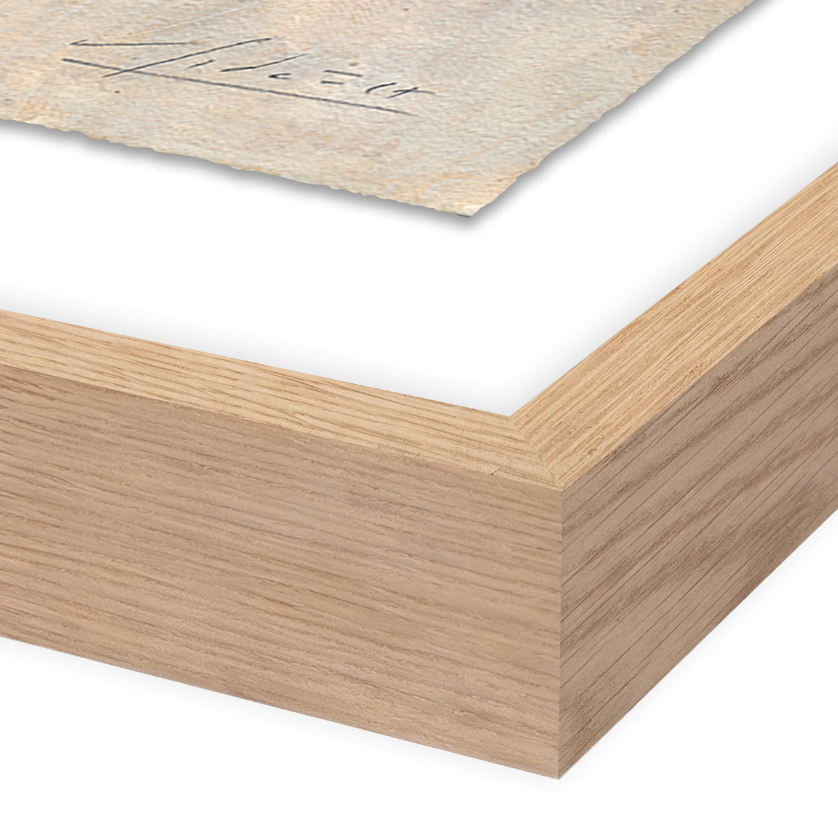 a close up of a wood frame