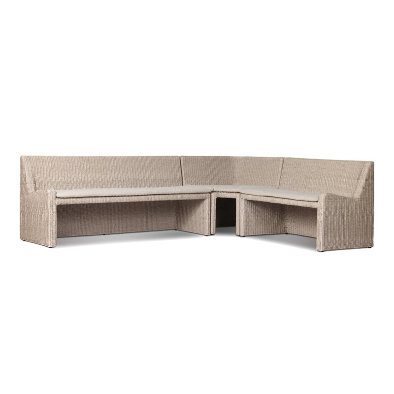 Senna Outdoor Dining Banquette L Shape 106"-Right