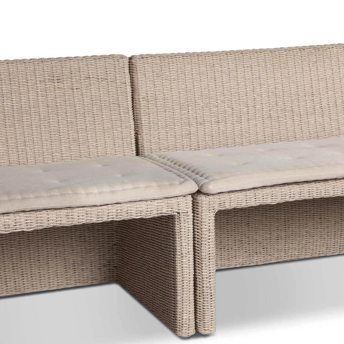 Senna Outdoor Dining Banquette L Shape 132"