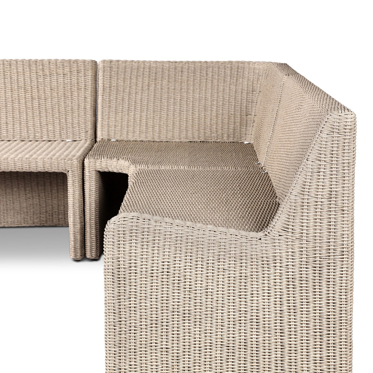 Senna Outdoor Dining Banquette L Shape 83"