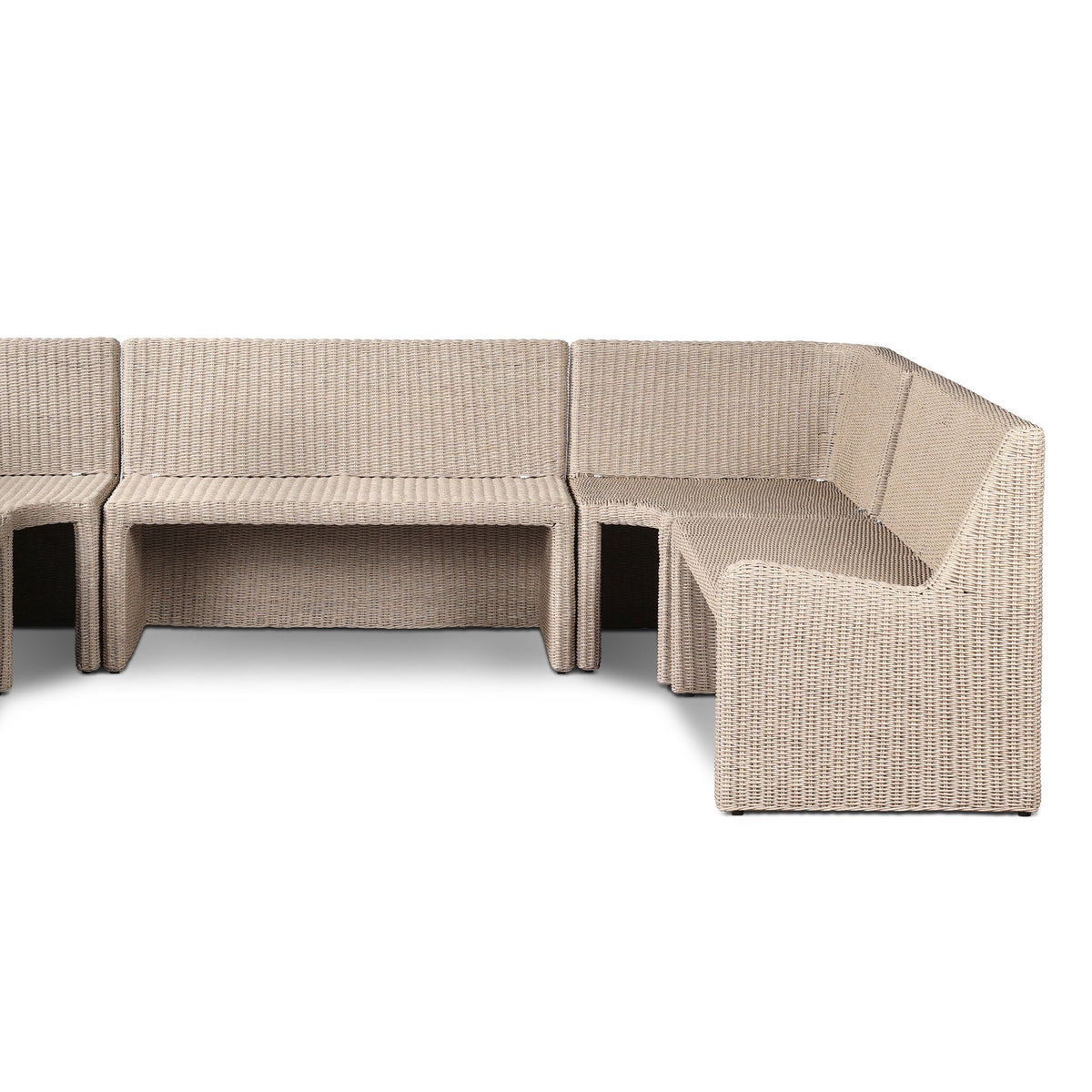 Senna Outdoor Dining Banquette U Shape 117"