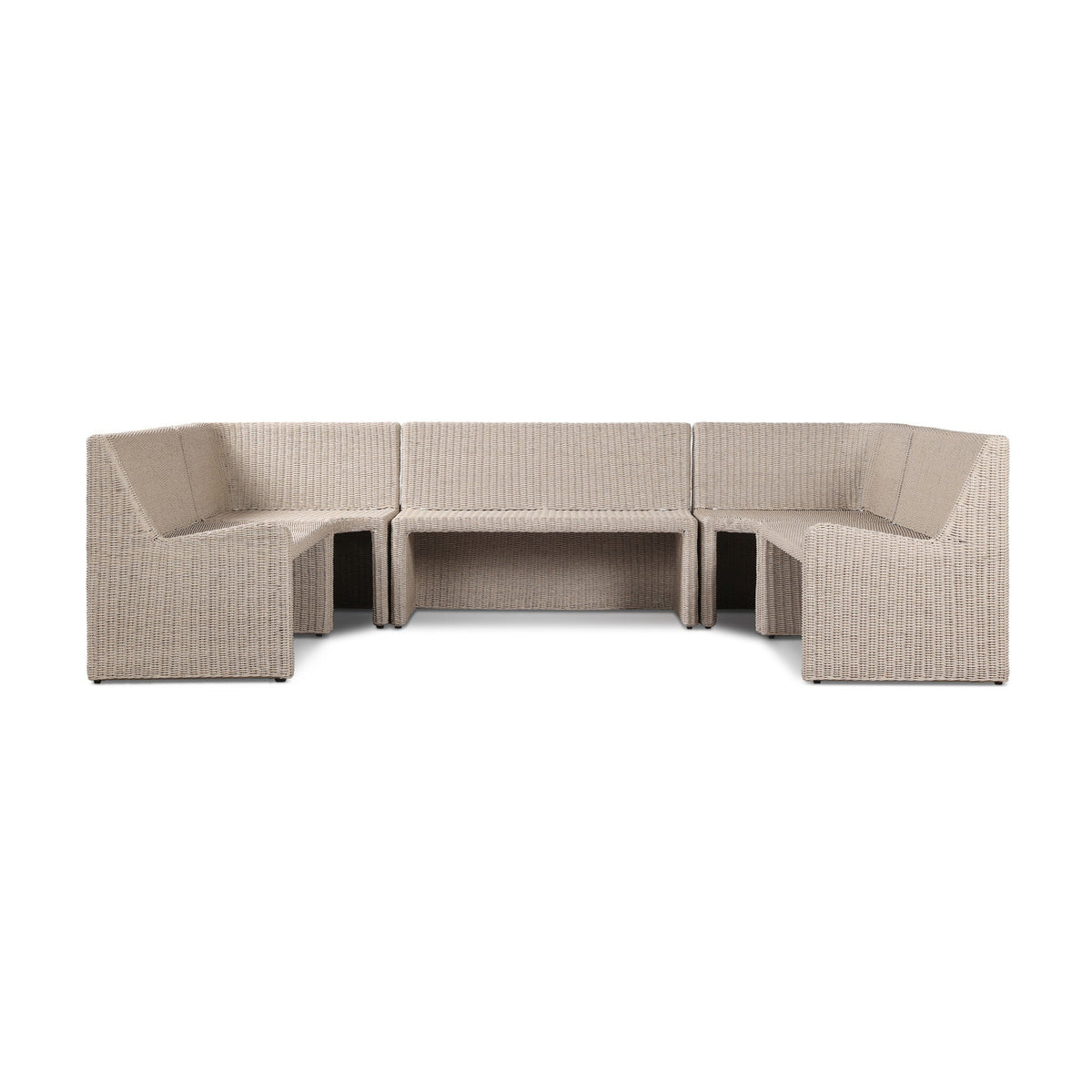 Senna Outdoor Dining Banquette U Shape 117"
