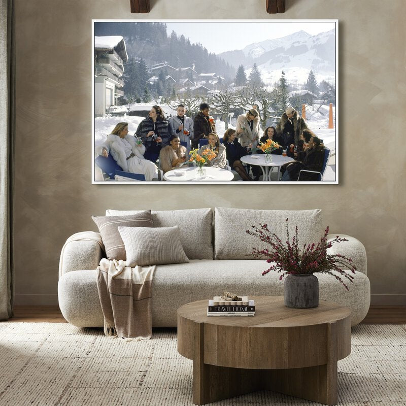 Drinks At Gstaad By Slim Aarons